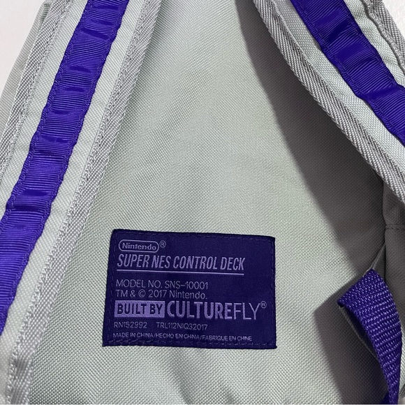 Super Nintendo Culturefly Mini Backpack Bag SNES Control Deck SNS-10001 - Picture 5 of 7